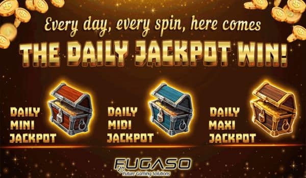 Fugaso DAY 2 DAY™ JACKPOTS are live! Win daily jackpots!