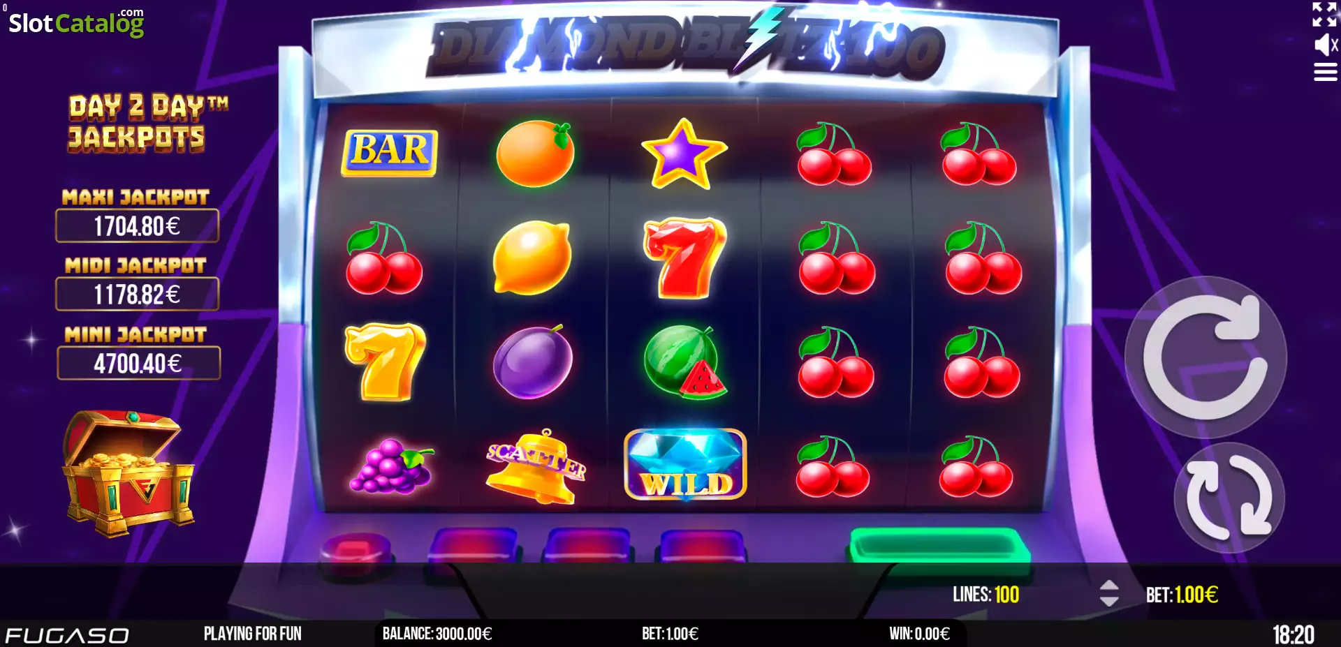 Diamond Blitz 100 Slot Review hero image