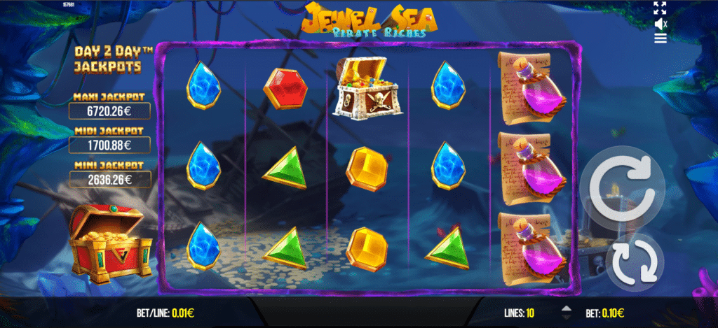 jewel sea pirate riches screenshoot